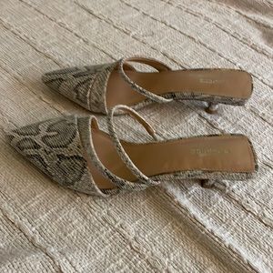 EXPRESS KITTEN HEEL SLIDES
